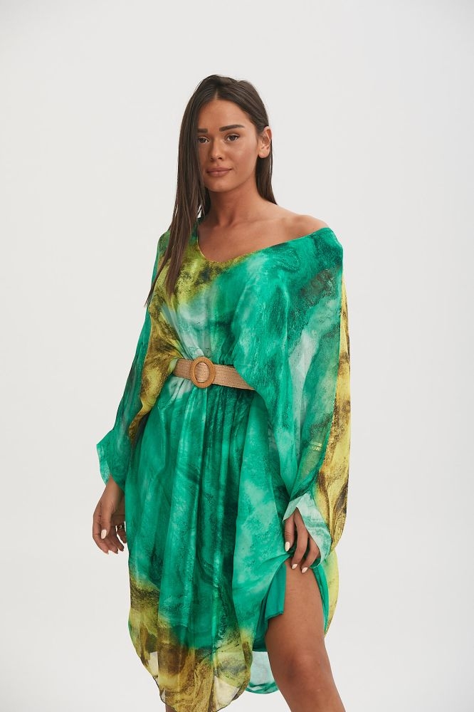 Φόρεμα Μεταξωτό Με Άμμο