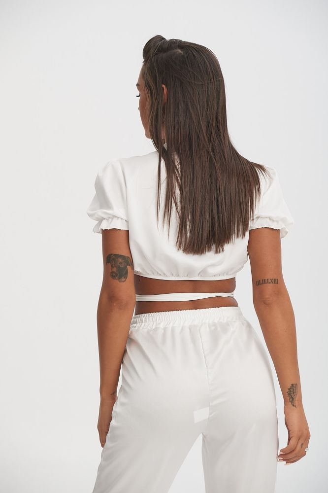 Τόπ Σατέν Με Κορδόνια