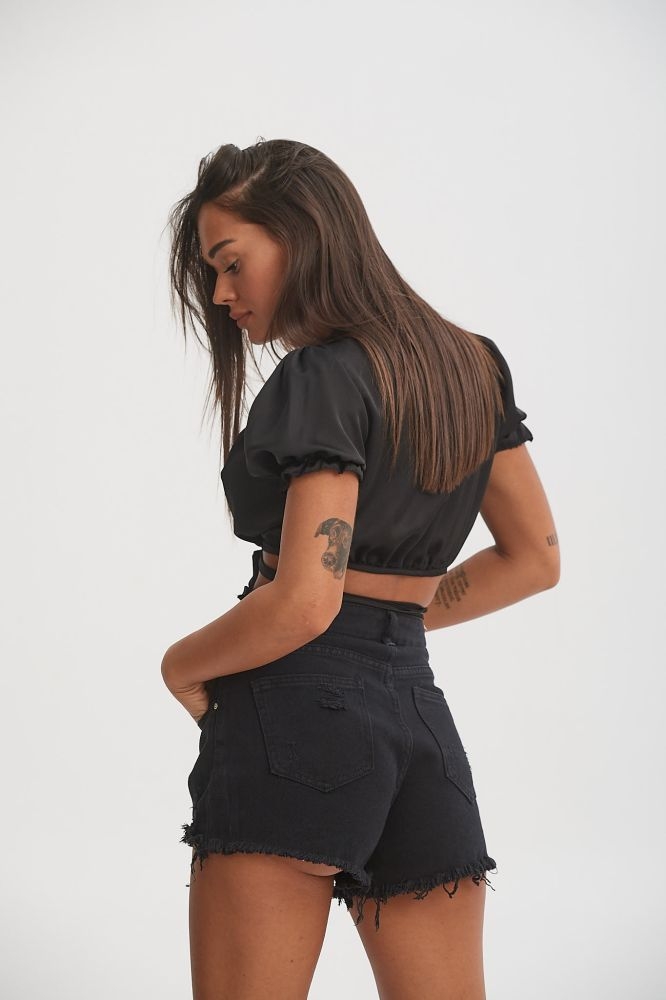 Τόπ Σατέν Με Κορδόνια