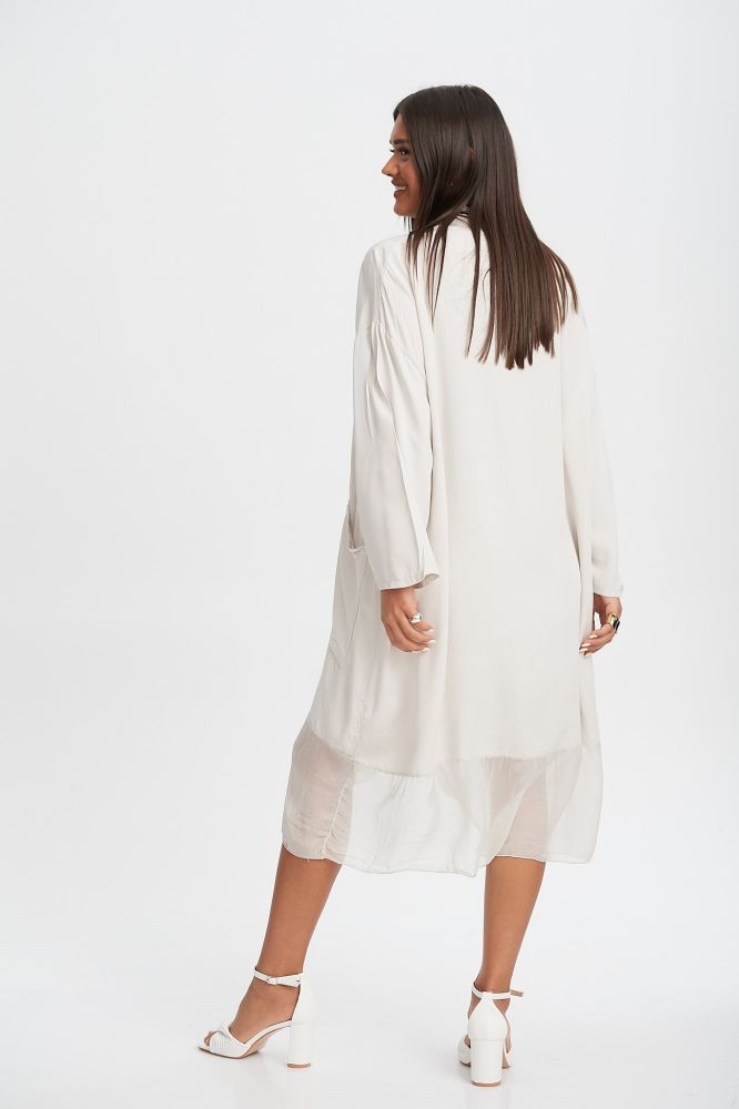 Φόρεμα Μακρύ Μεταξωτό Κρουαζέ