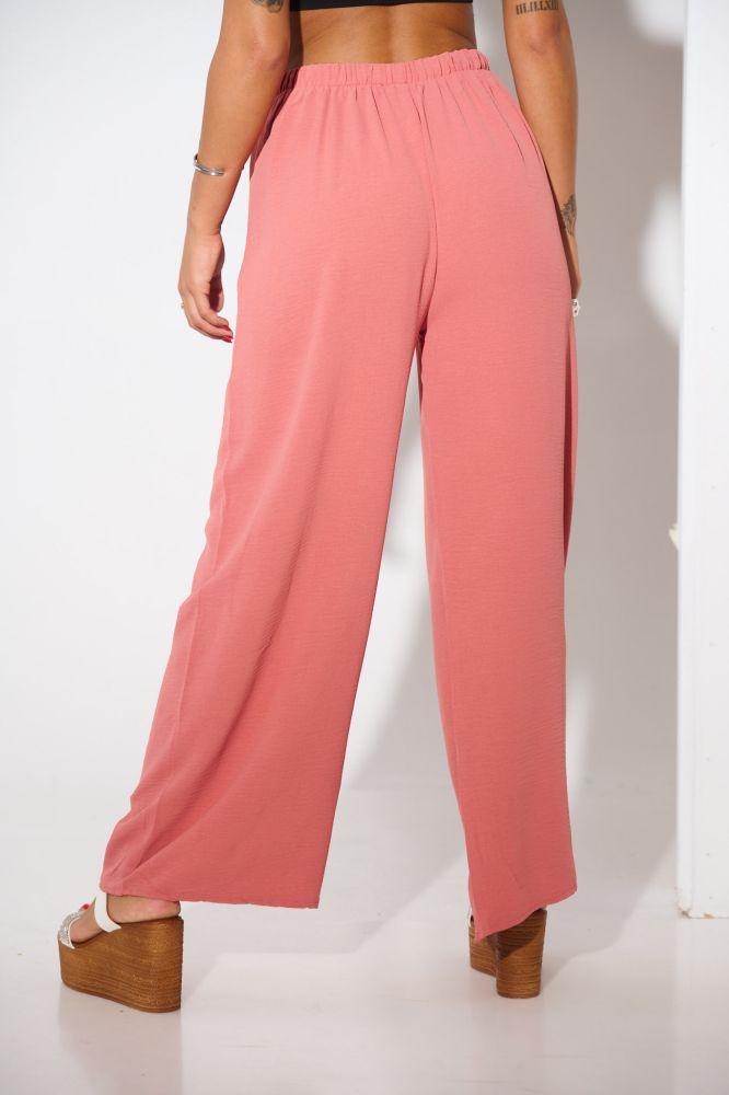 Παντελόνα Μονόχρωμη Με Ζώνη