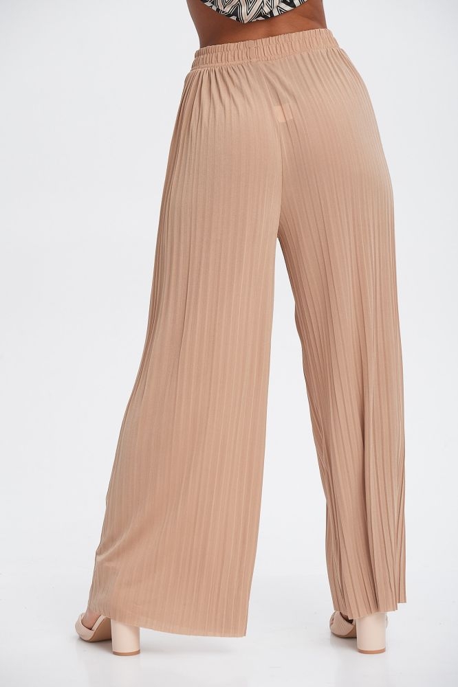 Παντελόνα Πλισέ Μονόχρωμη