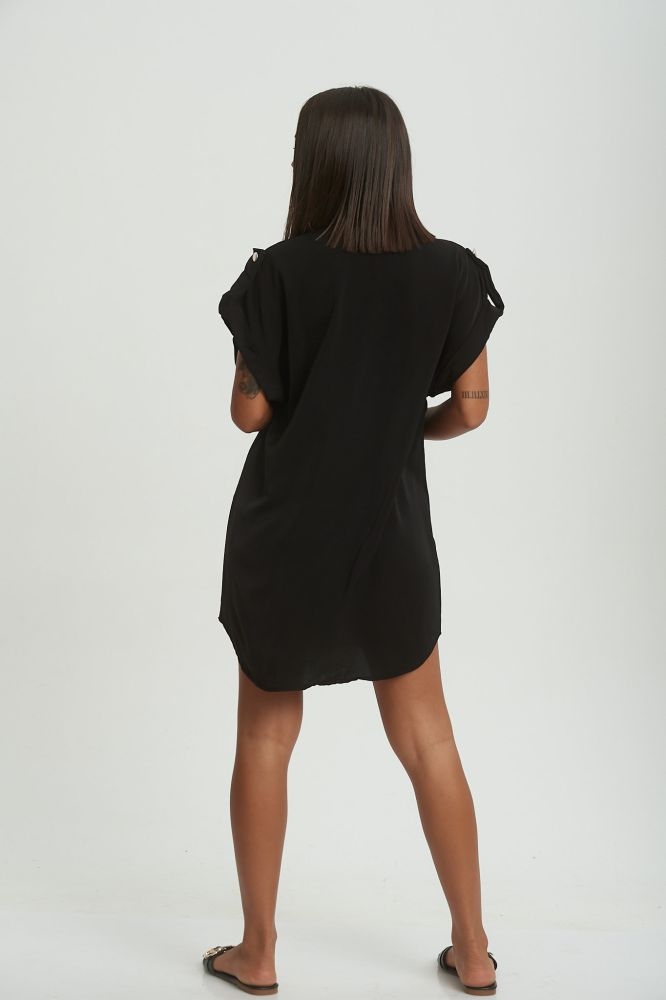 Φόρεμα Με Εξωτερικές Τσέπες