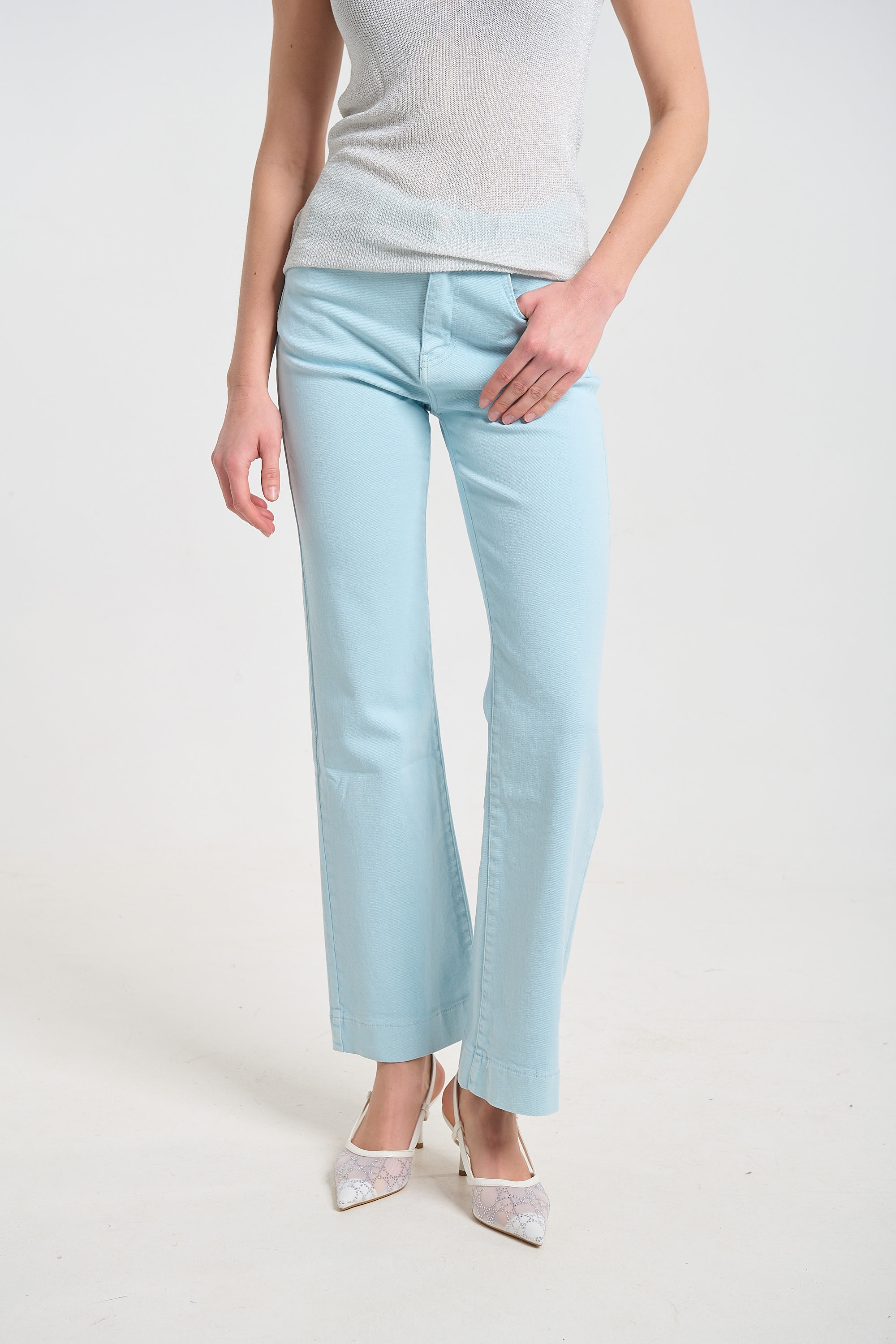 Plain Flared Jeans for Women