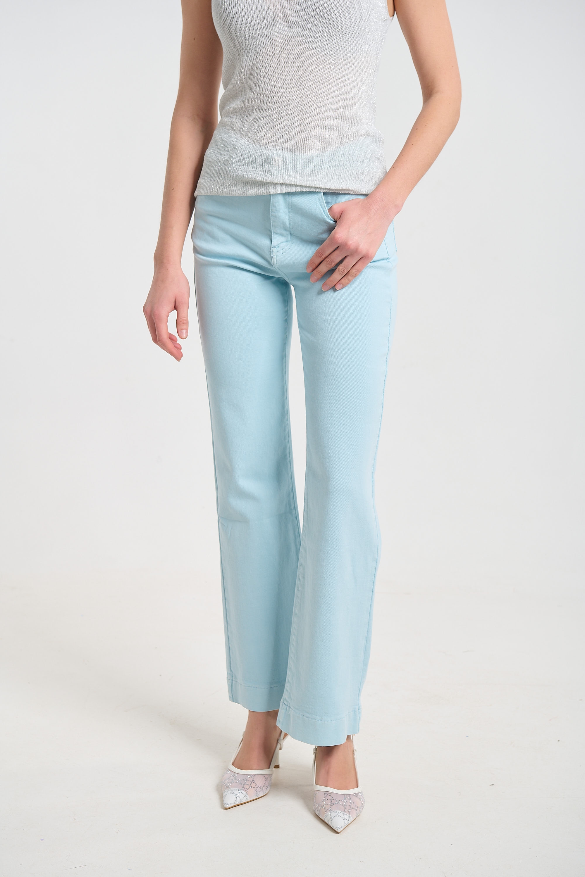 Plain Flared Jeans for Women
