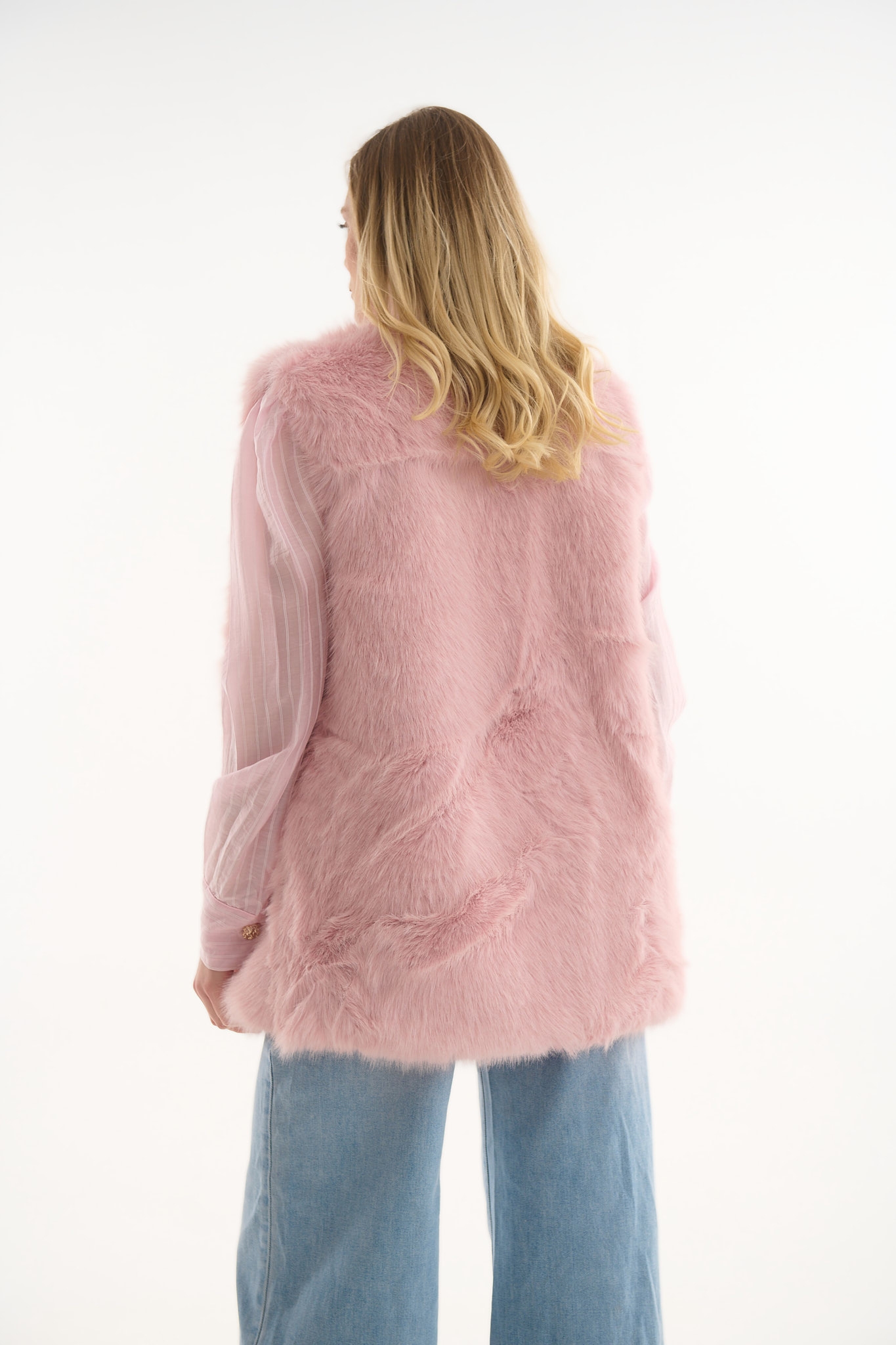 Γουνάκι Αμάνικο με Ανάποδη Τρίχα