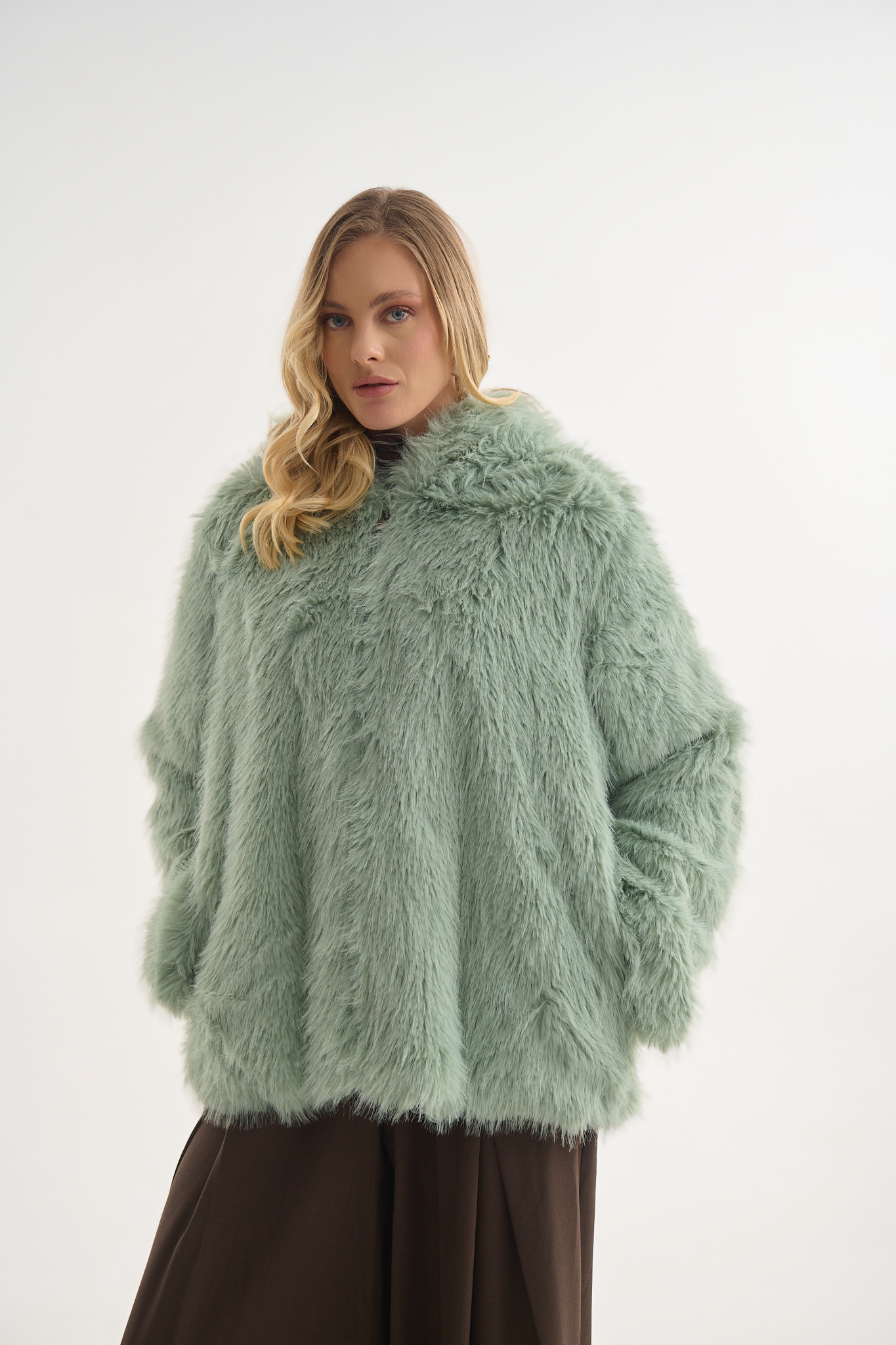 Γούνα με Κουκούλα & Φερμουάρ