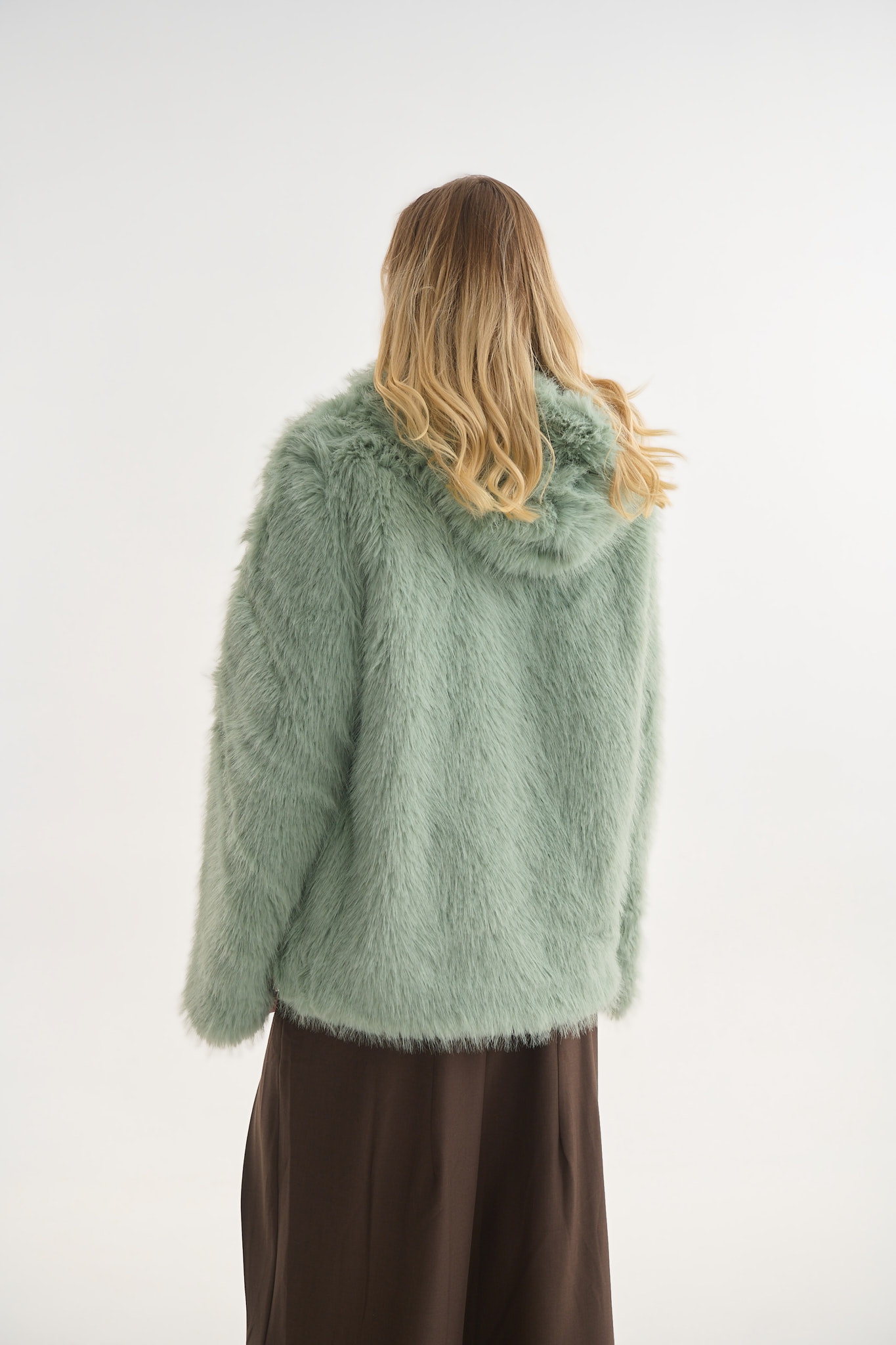 Γούνα με Κουκούλα & Φερμουάρ