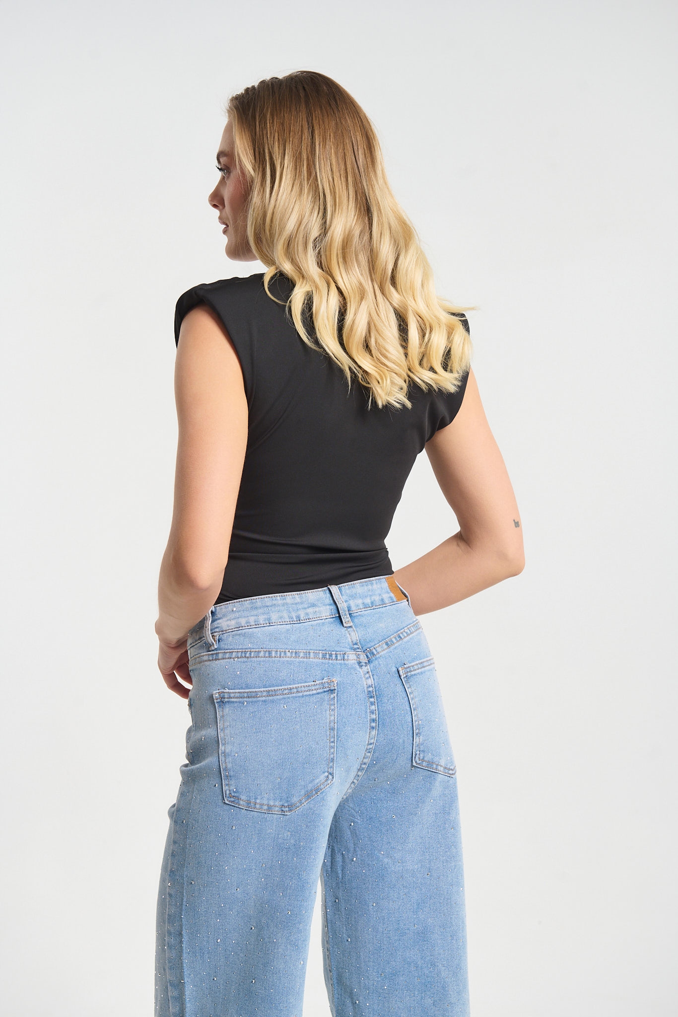 Shoulder Pads Sleeveless bodysuit