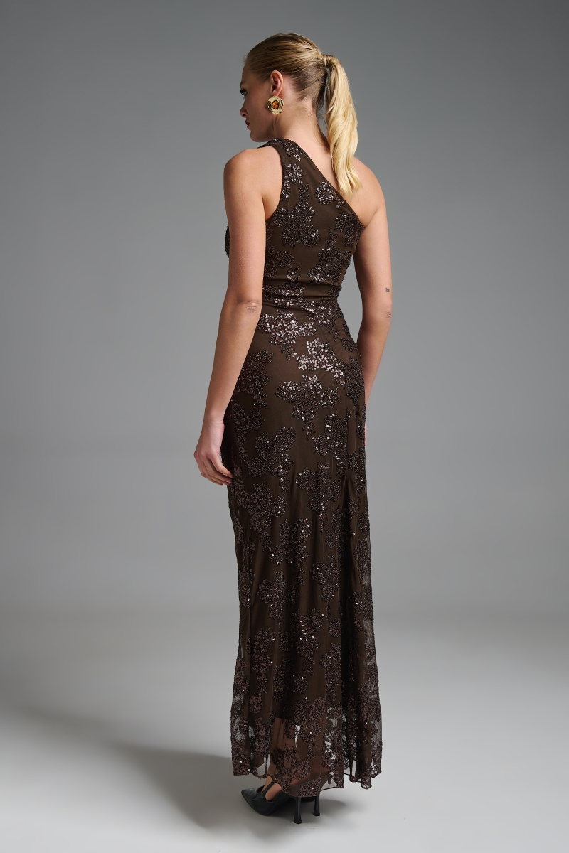 Φόρεμα Μάξι Πούλιες Με Έναν Ώμο