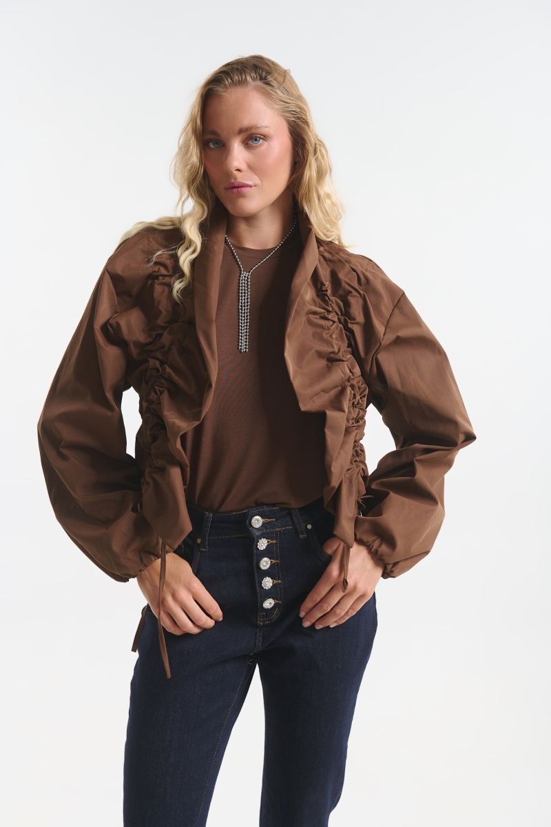 Jacket Με Σουρωτό Γιακά