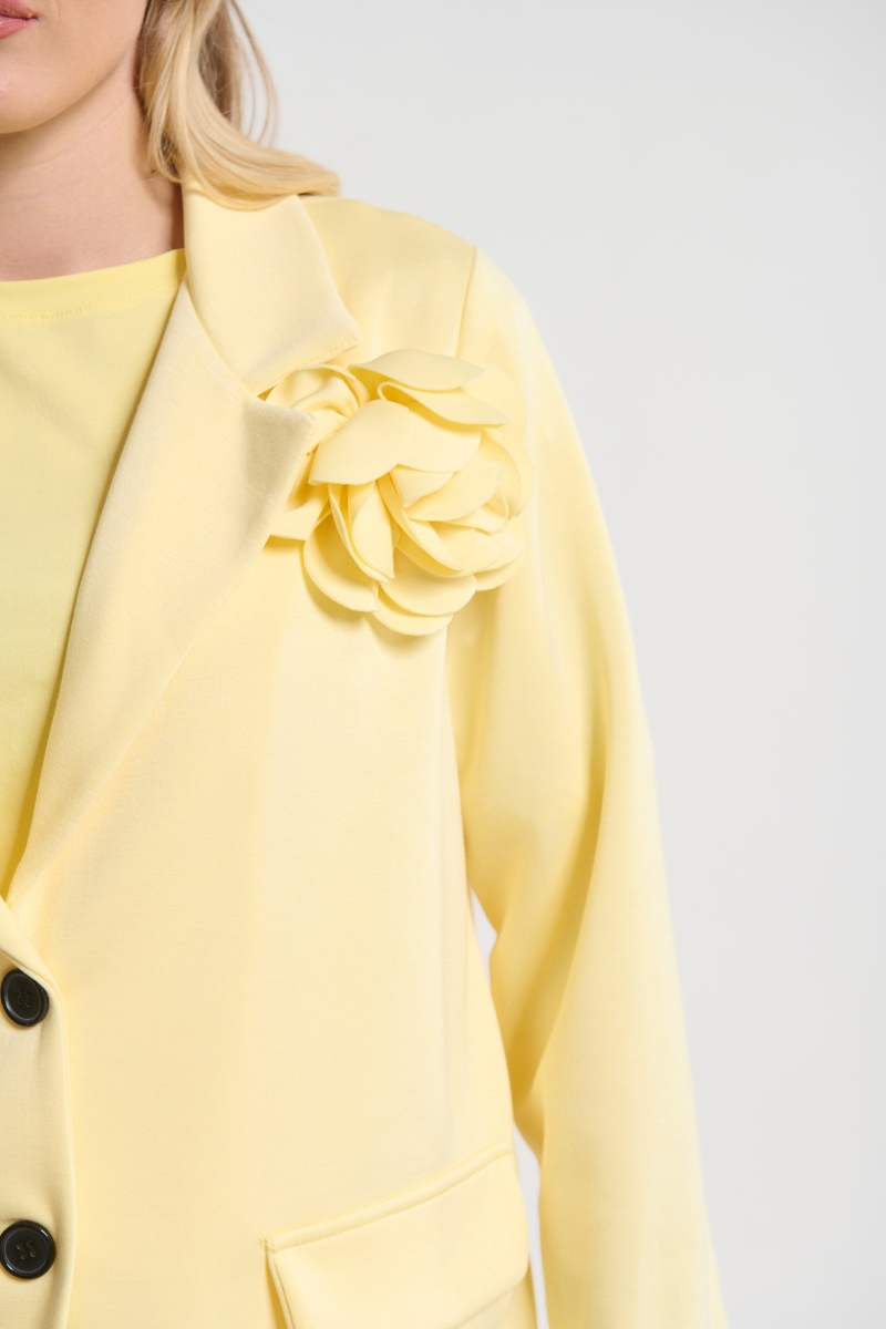 Blazer with Floral Detail