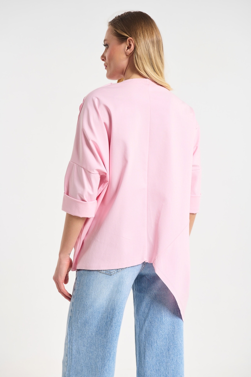 Μπλούζα Με 3/4 Μανίκι Κ Διακοσμητική Καρφίτσα