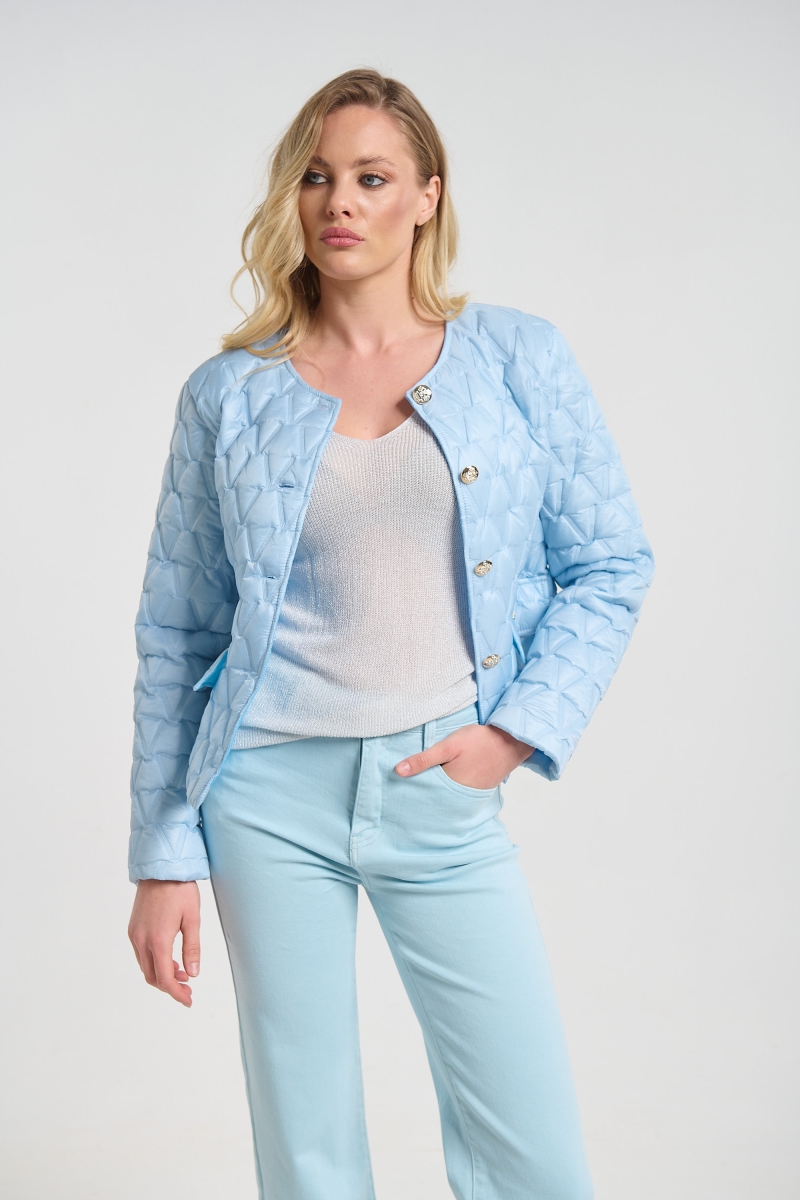 Μπουφάν Καπιτονέ Με Χρυσά Κουμπιά