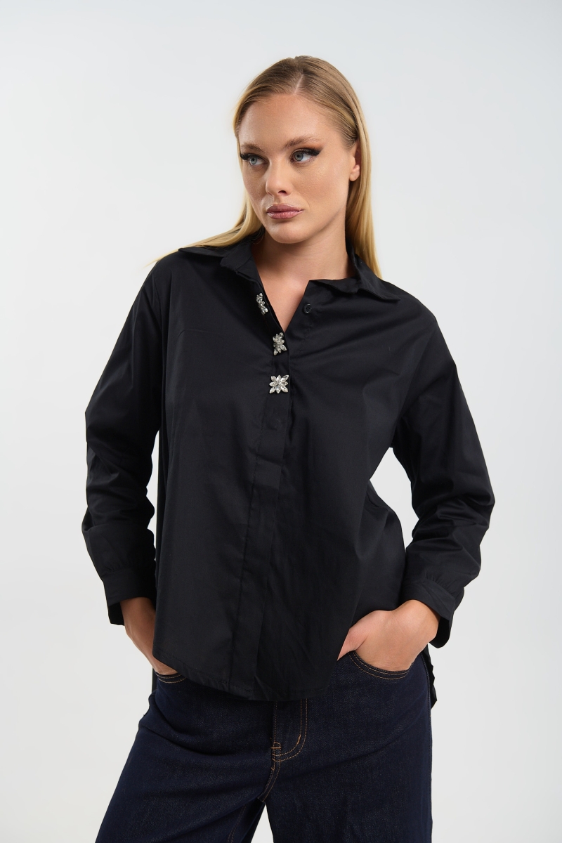 Πουκάμισο Με Πέτρες Στο Κούμπωμα