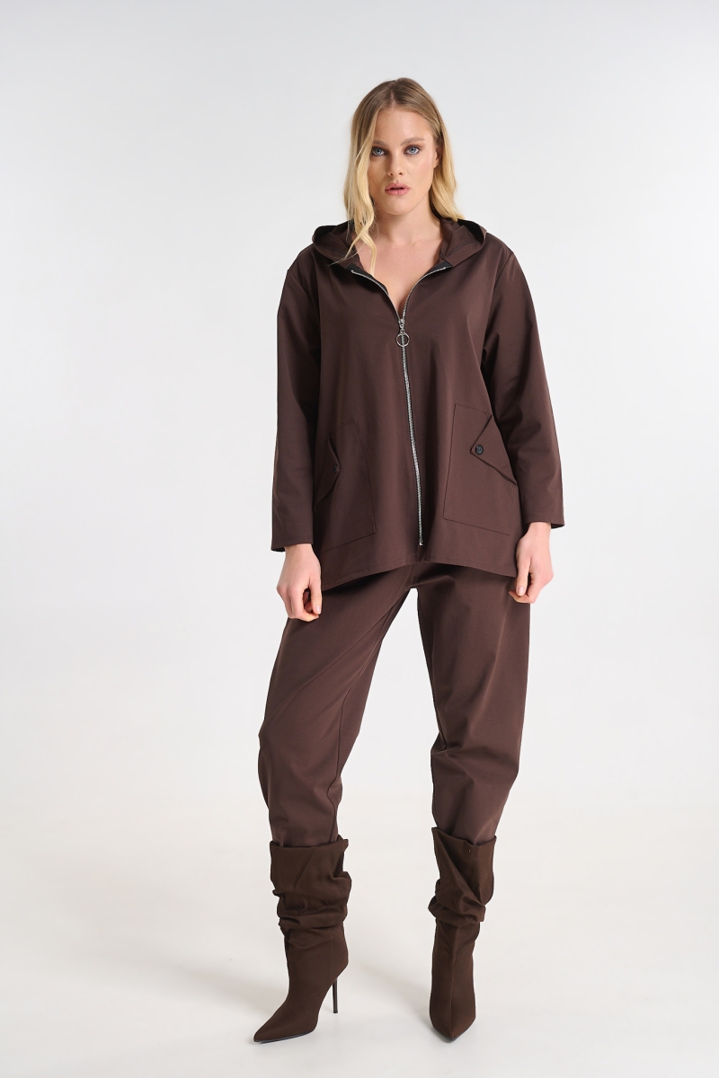 Σετ Ζακέτα Με Κουμπιά Στην Πλάτη & Παντελόνι