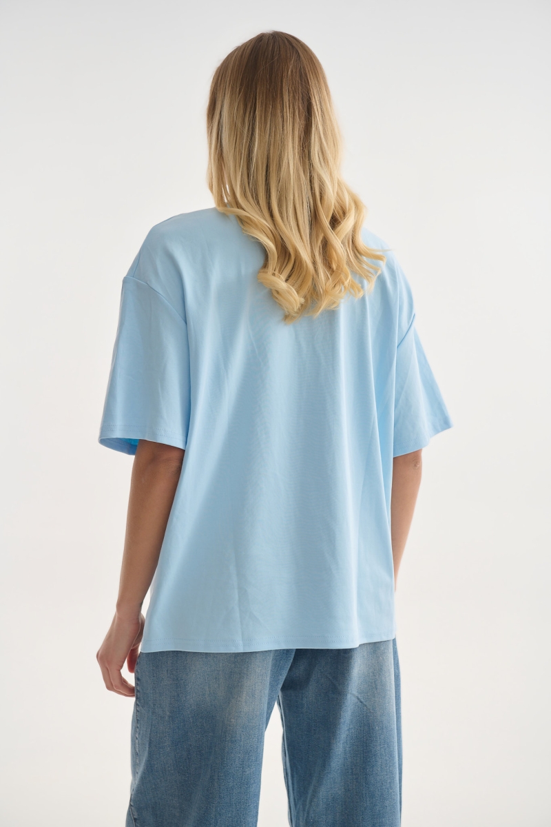 T-shirt με Διακοσμητικές Πέρλες