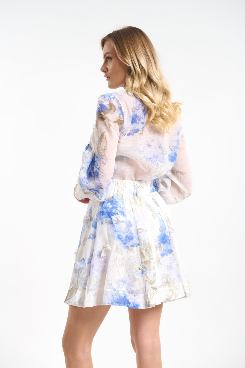 Floral Co-Ord Shirt and Skirt Set