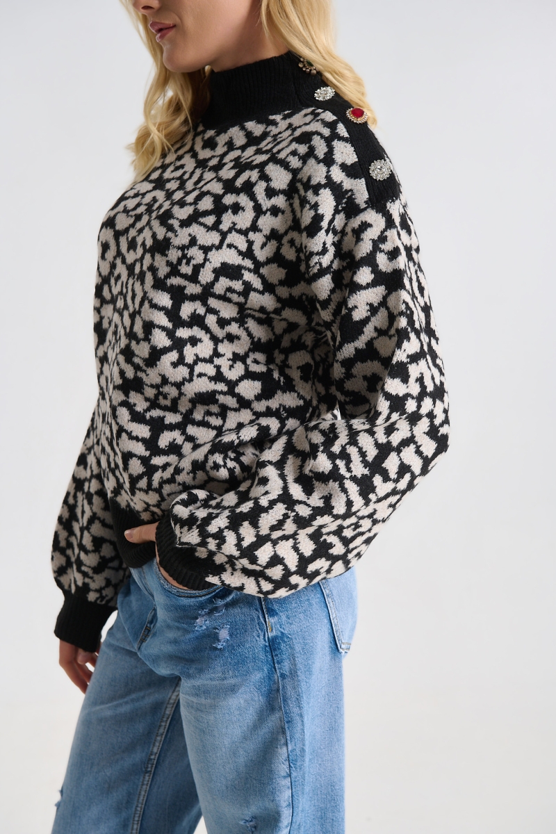 Πλεχτό με Διακοσμητικές Πέτρες