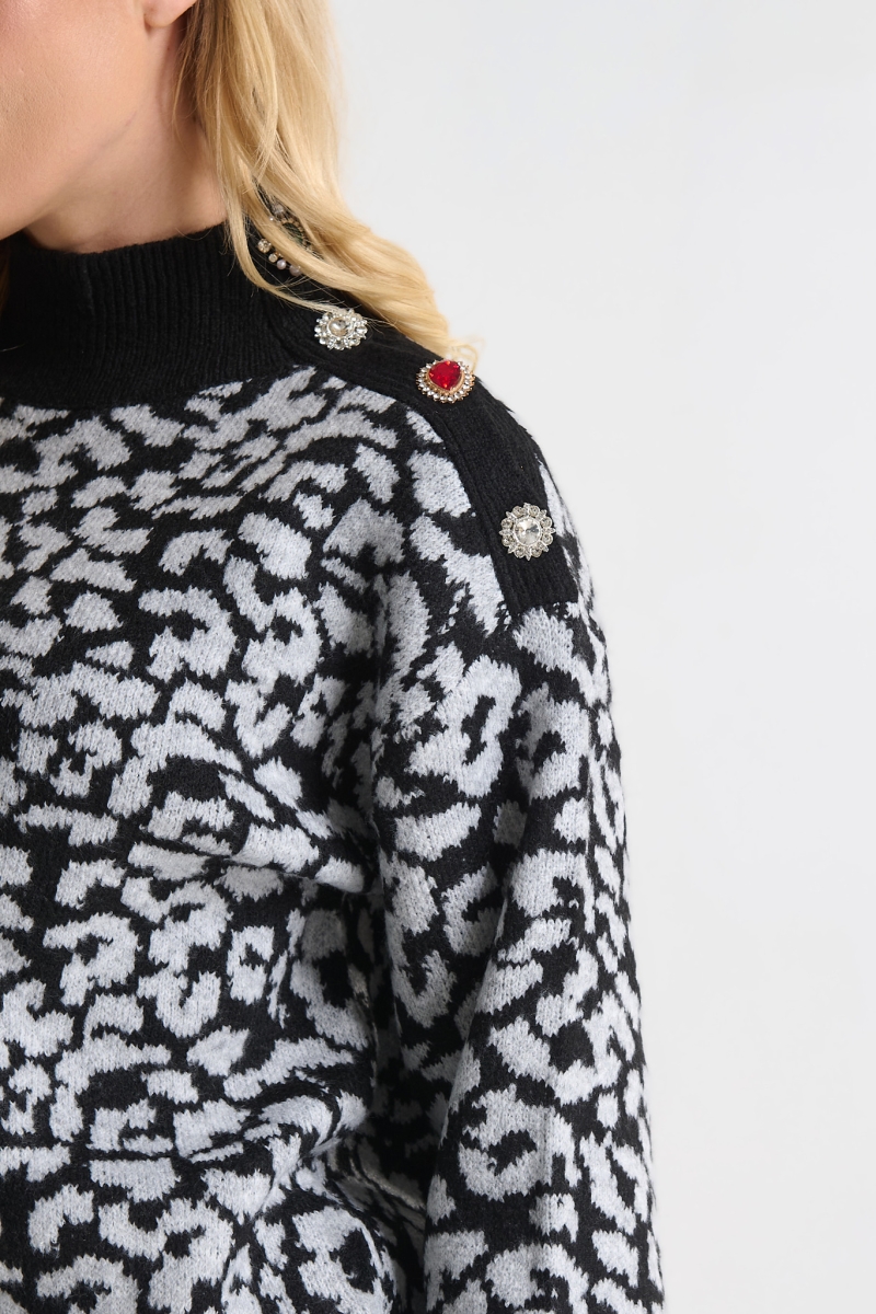 Πλεχτό με Διακοσμητικές Πέτρες