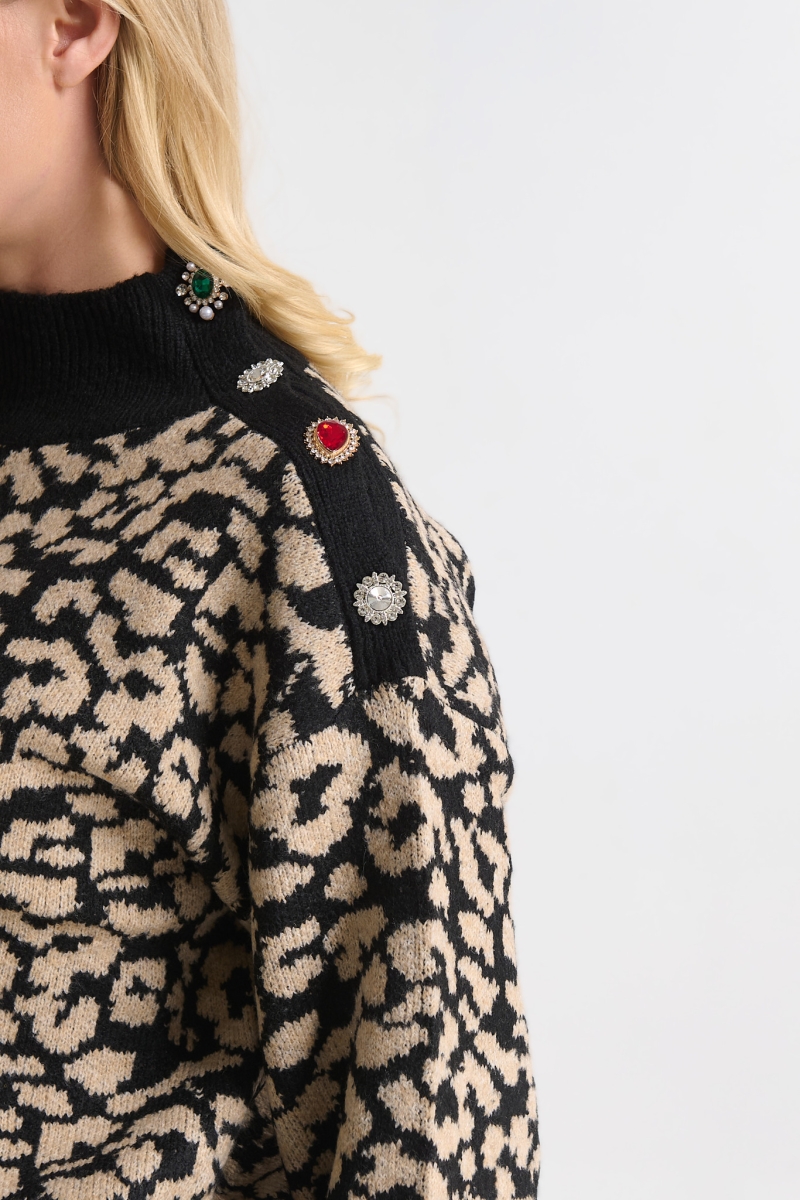 Πλεχτό με Διακοσμητικές Πέτρες