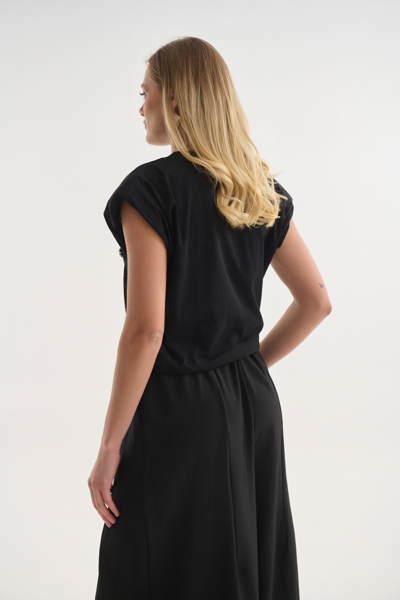 T-shirt Decorative Rhinestones