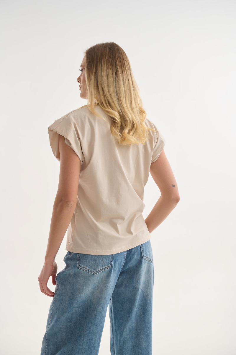 T-shirt με Διακοσμητικά Στρας