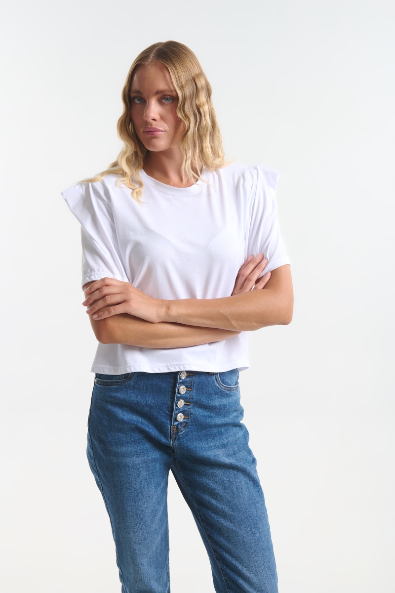 Kelly's Women’s Top with Shoulder Pads