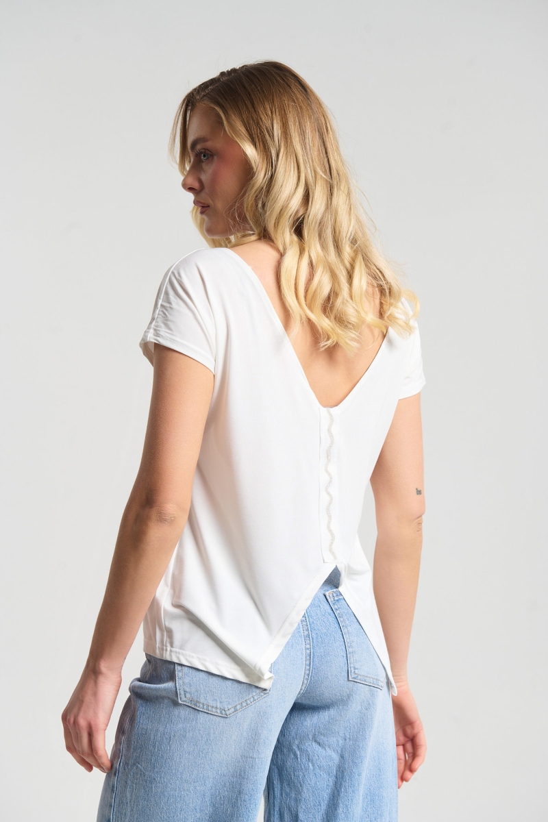 Kelly's T-Shirt Με Στρας Πλάτη