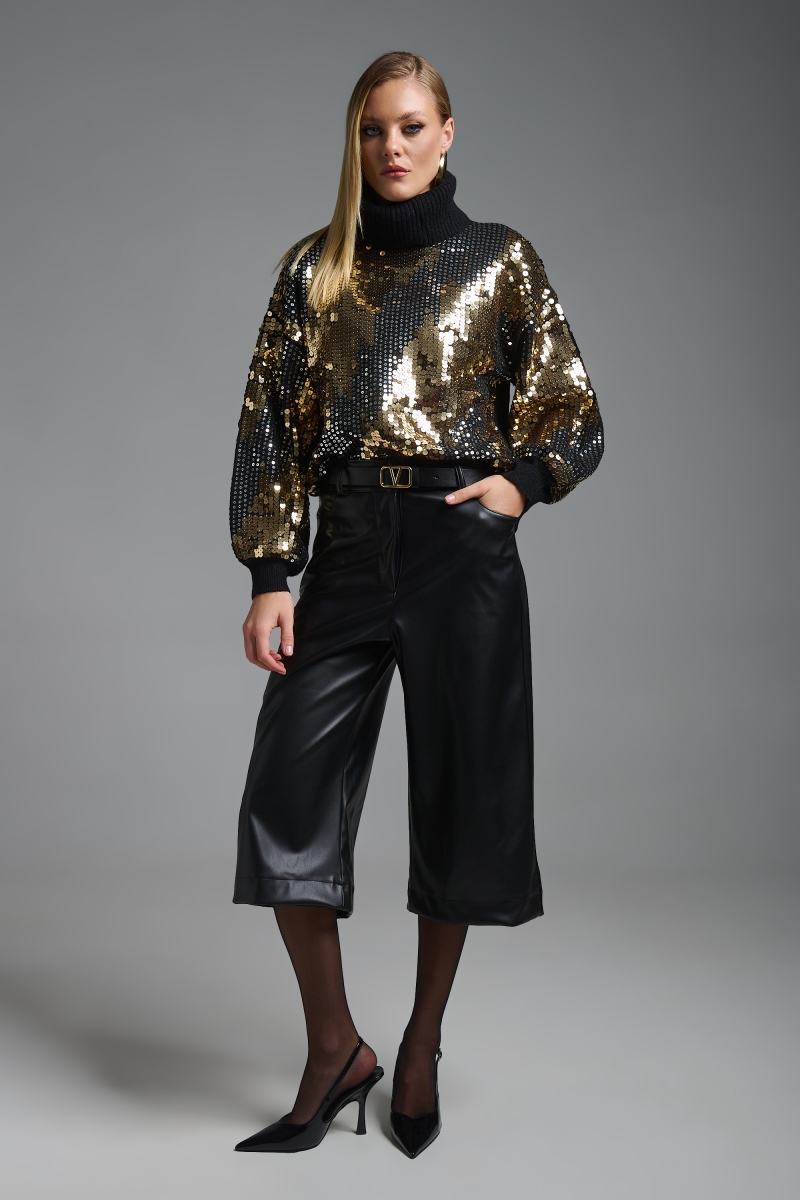 Ζιπ Κιλότ Δερματίνη