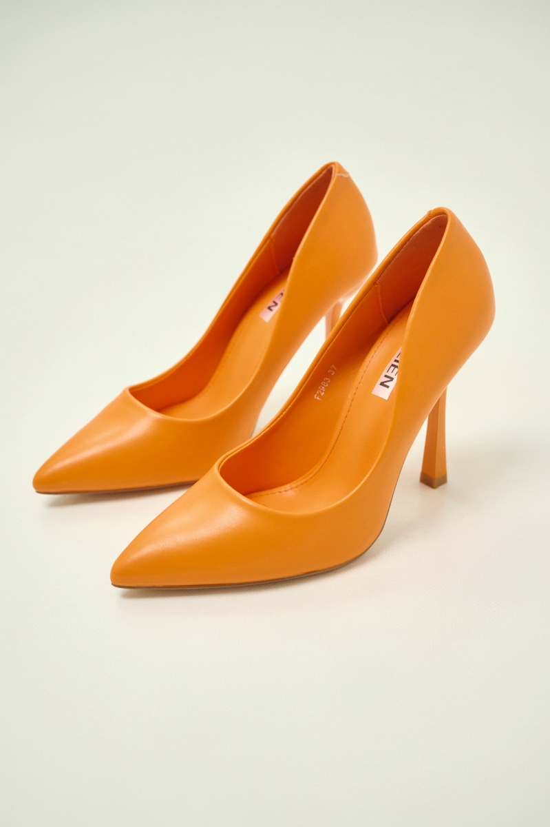 Γόβα Δερματίνη Με Ψηλό Τακούνι