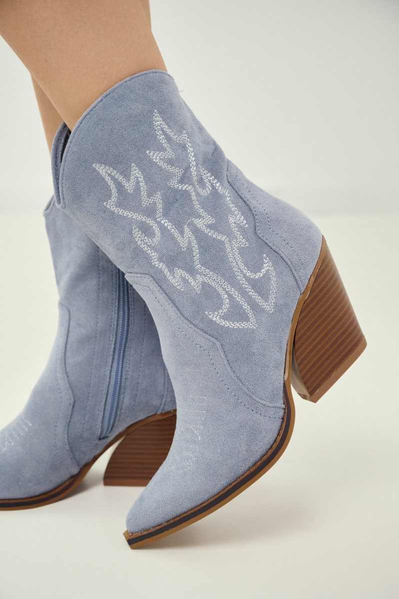 Μπότα Cow Με Σχέδιο Λαχούρ