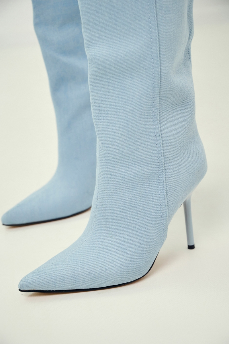 Μπότα Τζιν Με Λεπτό Τακούνι