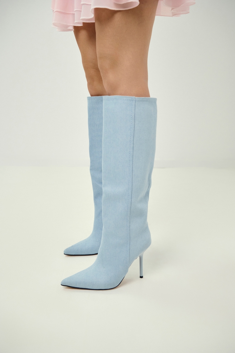 Μπότα Τζιν Με Λεπτό Τακούνι