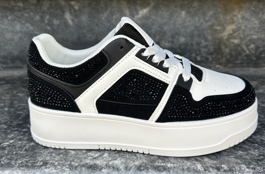 Platform Sneakers – Διακριτικές Strass Λεπτομέρειε