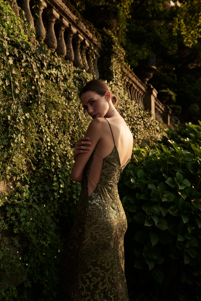 Sequin Strapped Maxi Dress