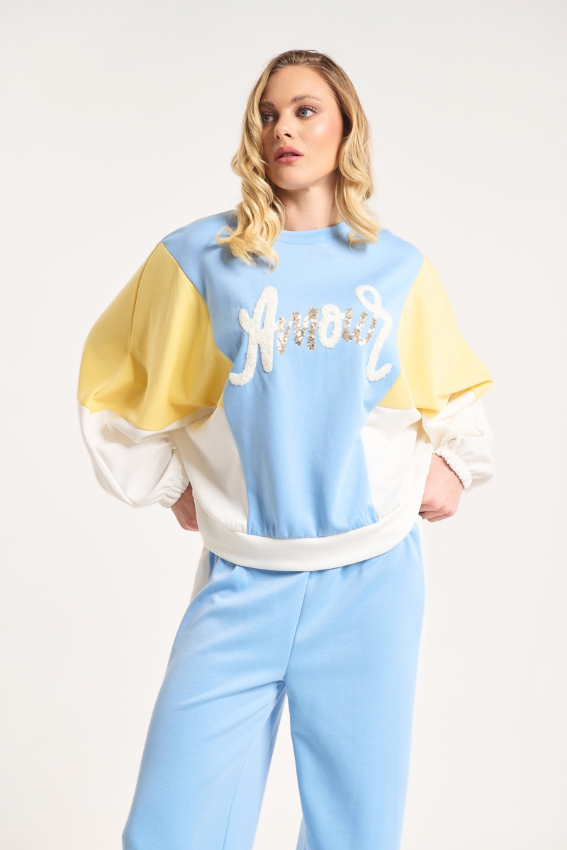 Σετ Μπλούζα & Παντελόνι Τρίχρωμο