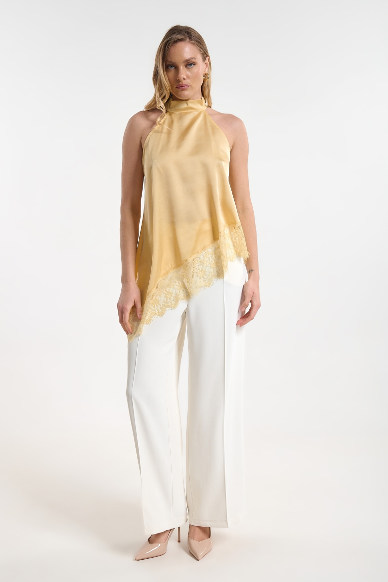 Satin Lace Top for Women
