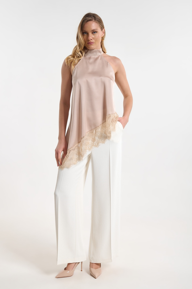 Satin Lace Top for Women