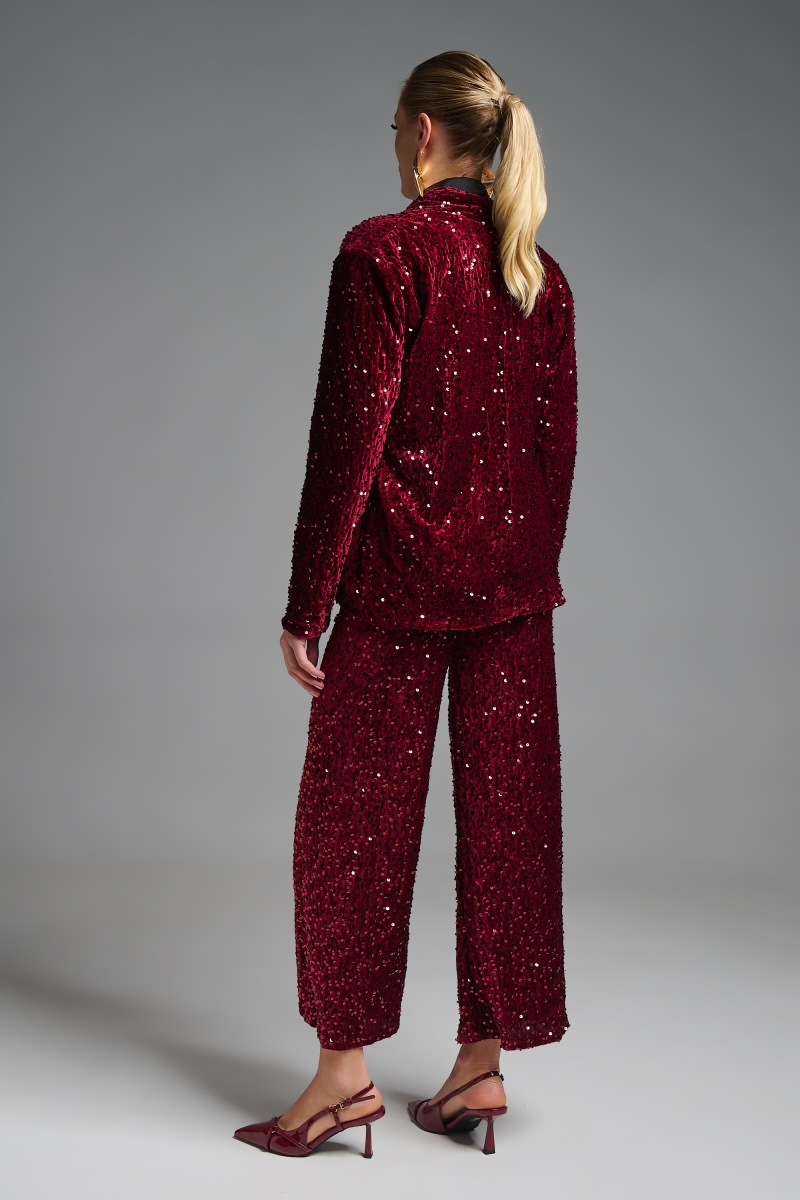 Σετ Σακάκι Παντελόνι Βελούδο Με Πούλιες