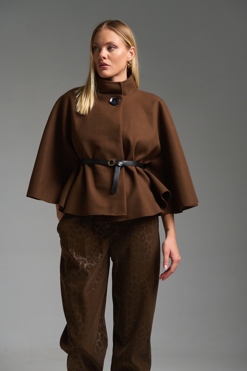 Κάπα Κοντή Με Ζωνάκι