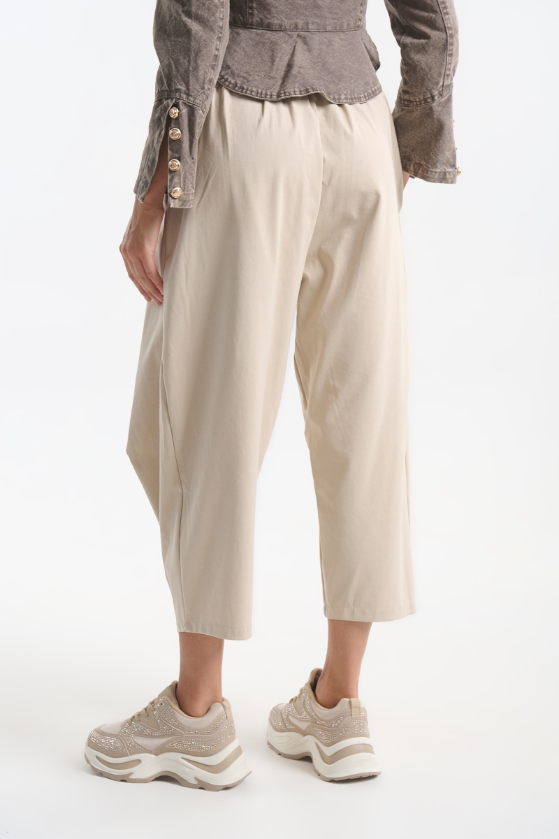 Women’s Harem Trousers with Belt & Asymmetric Detail