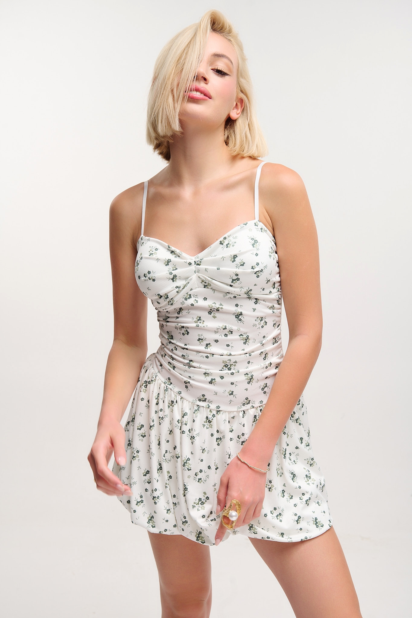 Floral Print Mini Dress