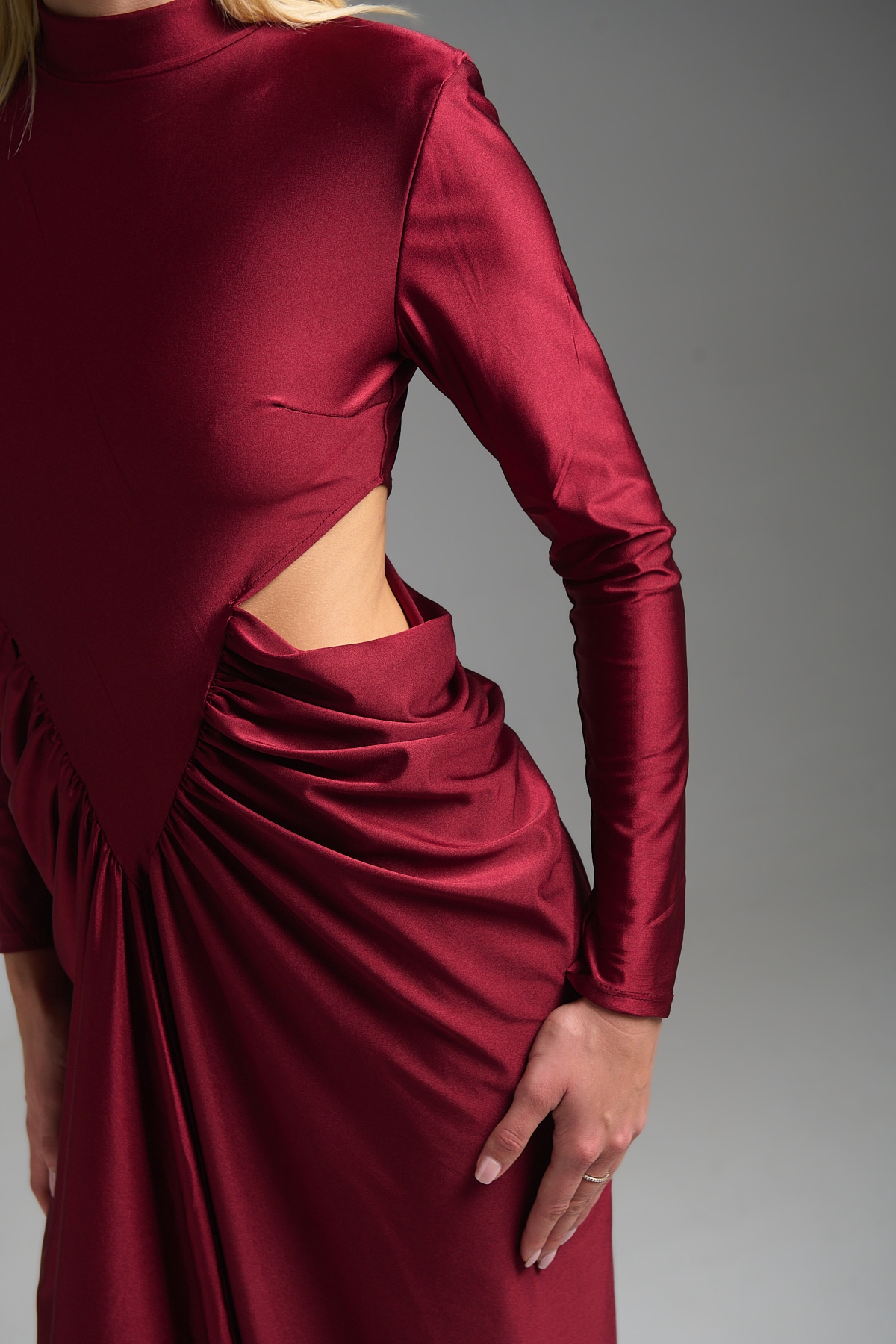 Φόρεμα Μάξι Ζιβάγκο Μακρυμάνικο Βράκα