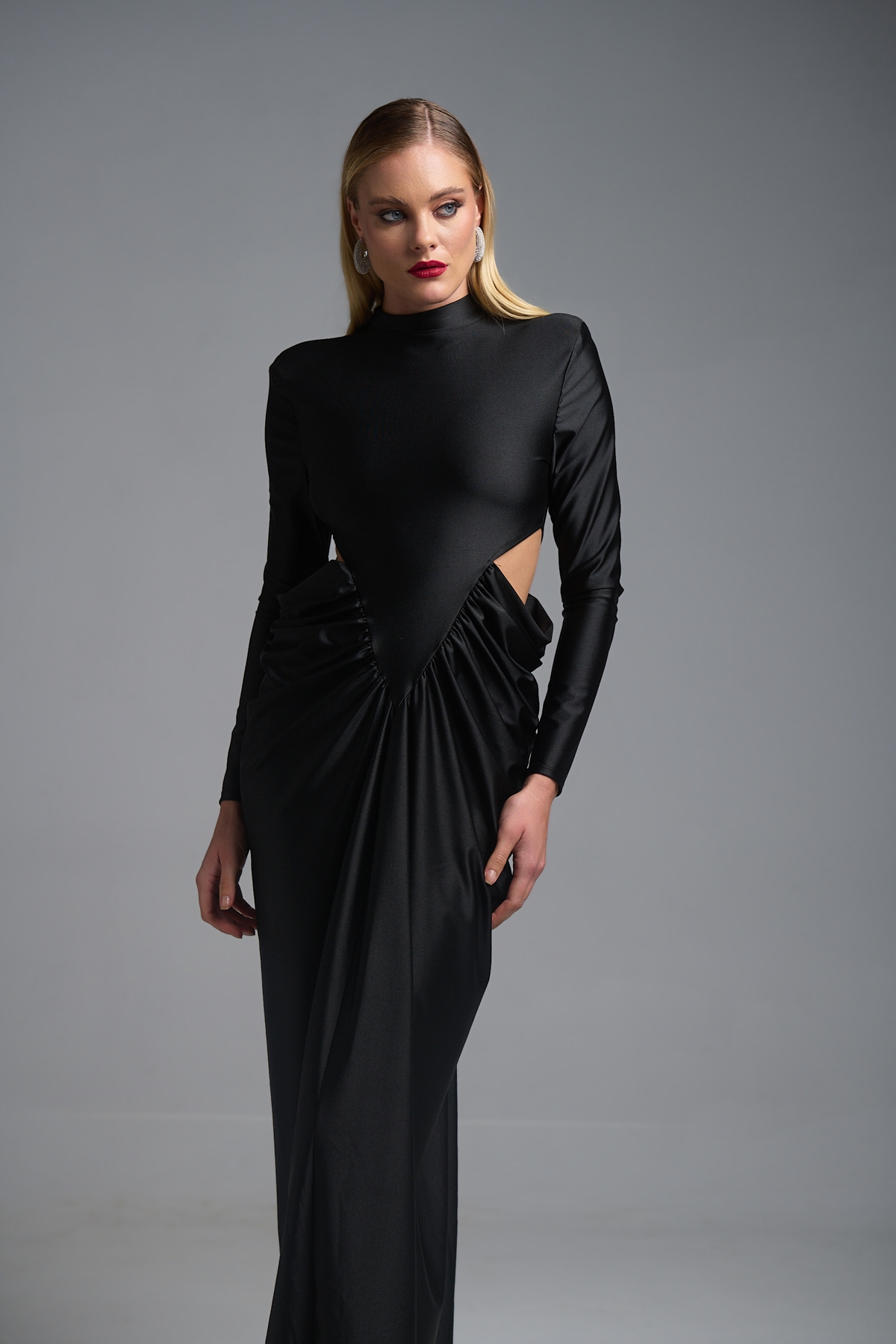 Φόρεμα Μάξι Ζιβάγκο Μακρυμάνικο Βράκα