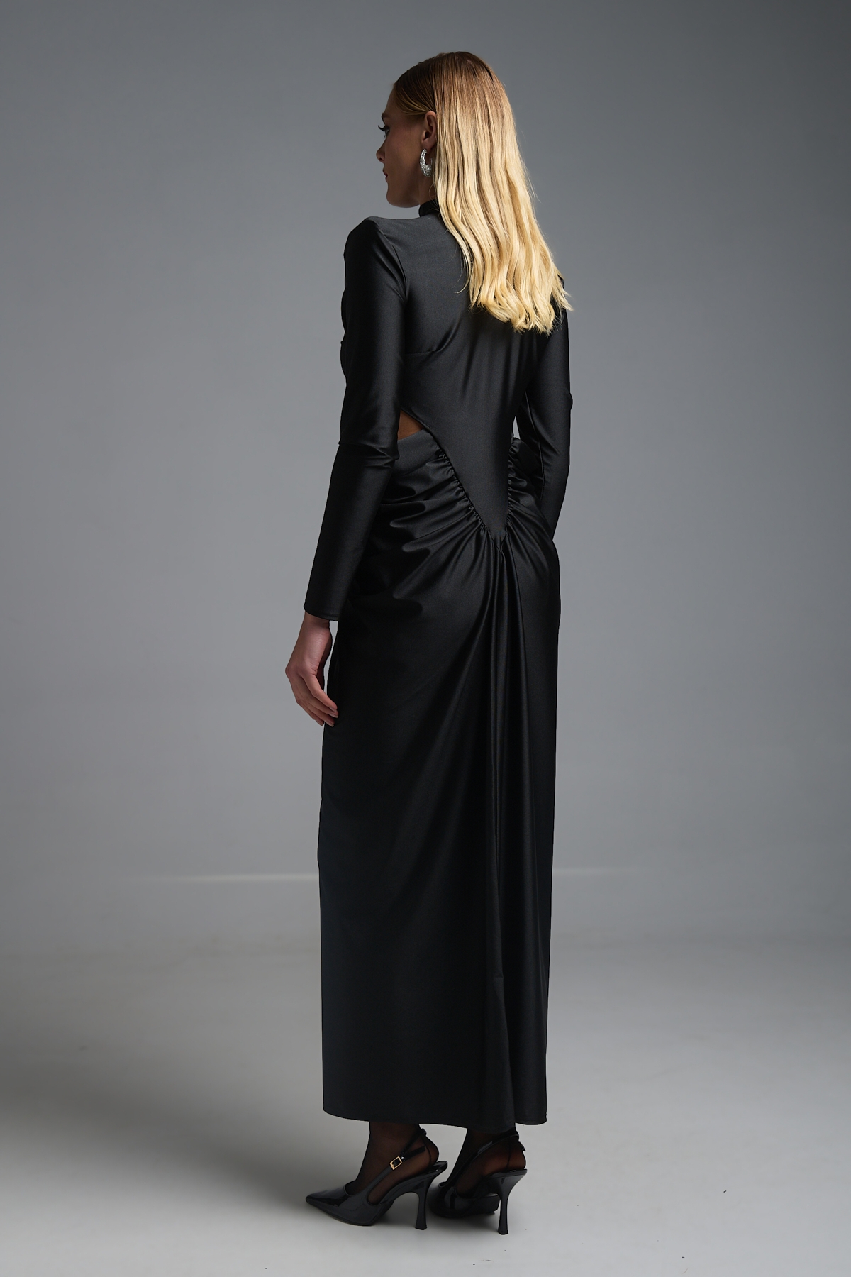 Φόρεμα Μάξι Ζιβάγκο Μακρυμάνικο Βράκα