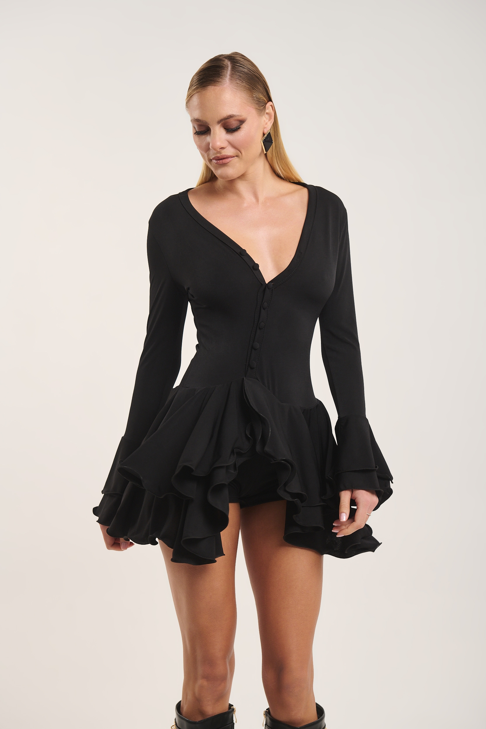 Φόρεμα Σορτς Με Βολάν