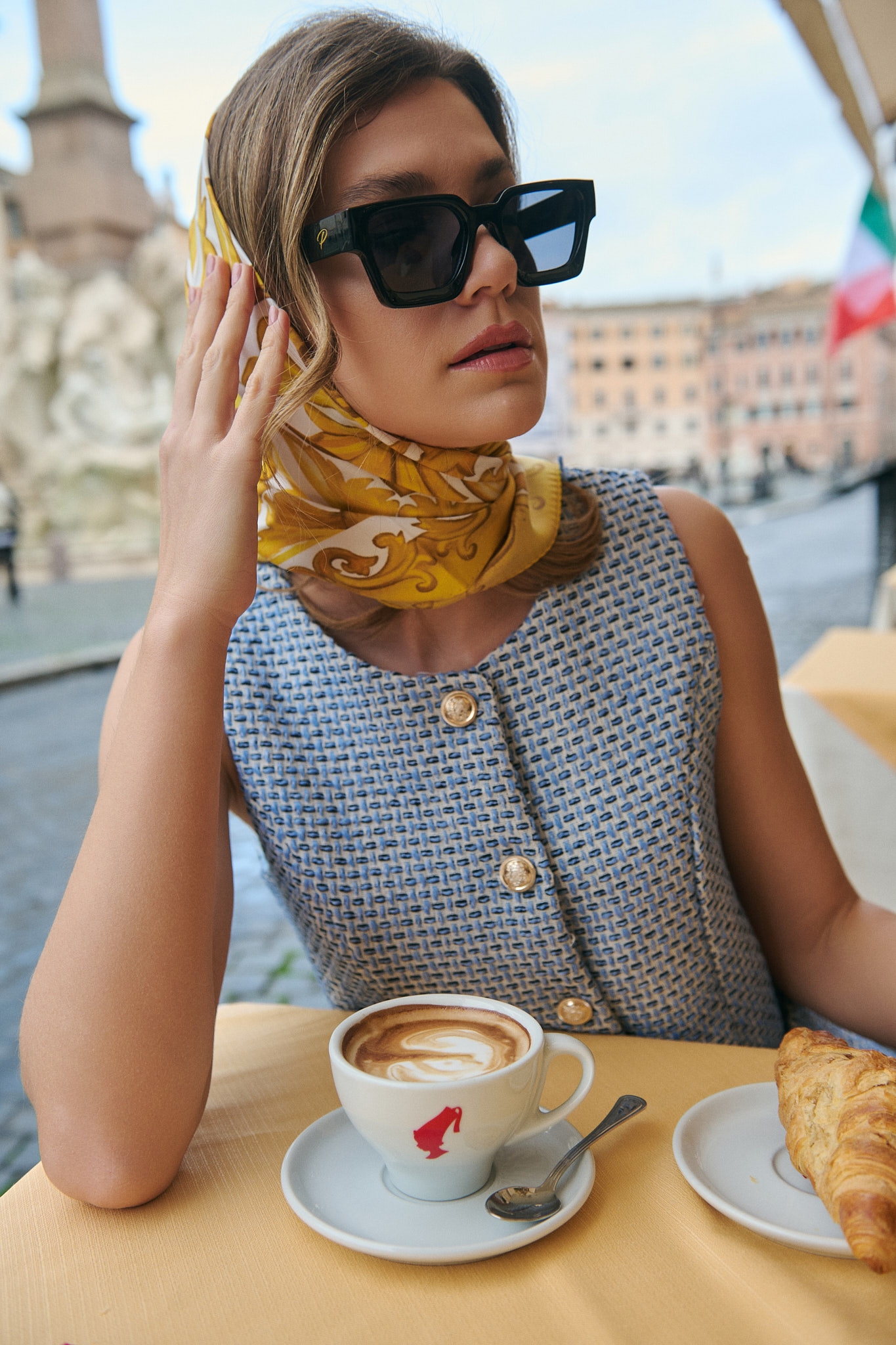 Tweed Gilet and Shorts Set