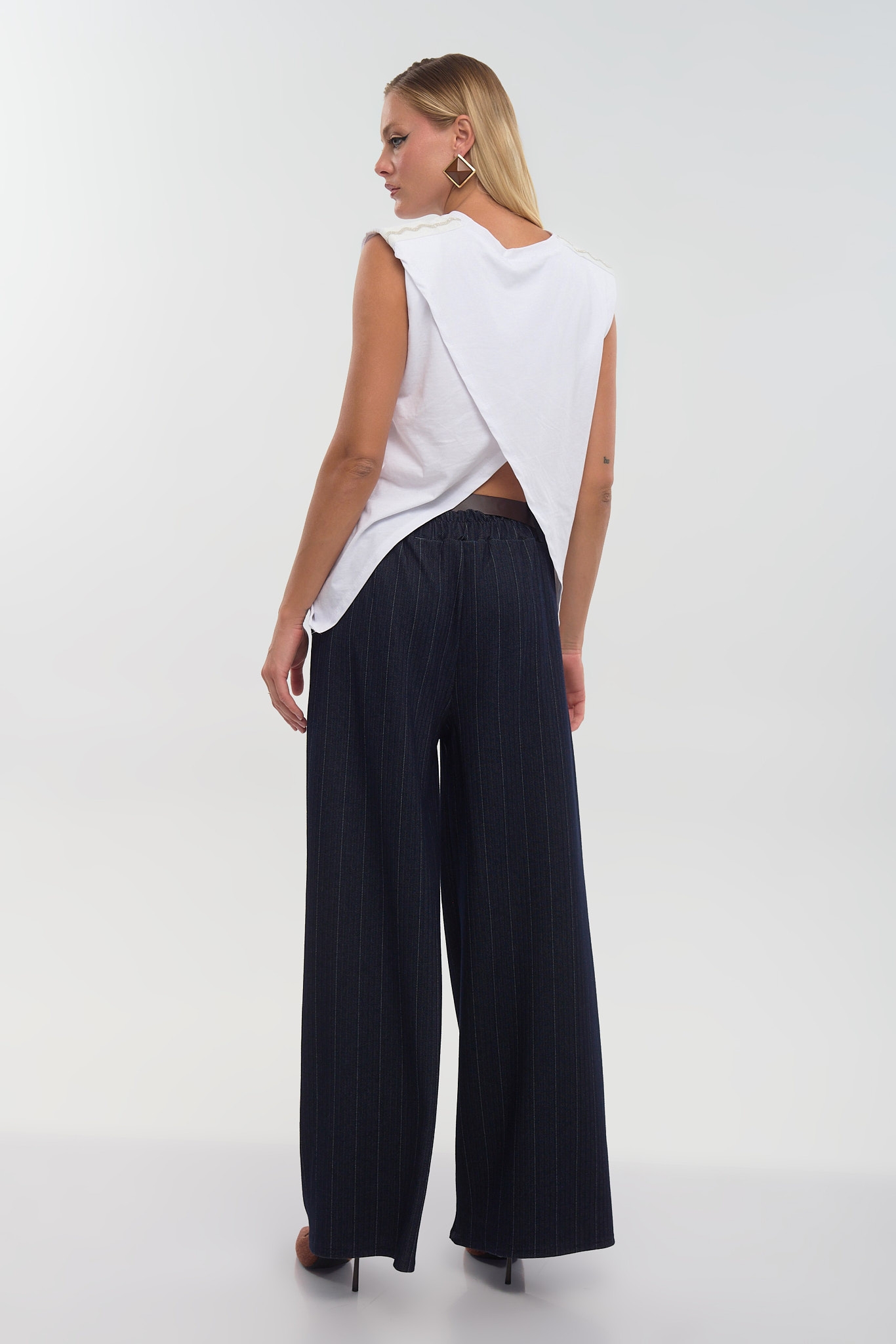 Παντελόνα Τζιν με Διακριτική Ρίγα