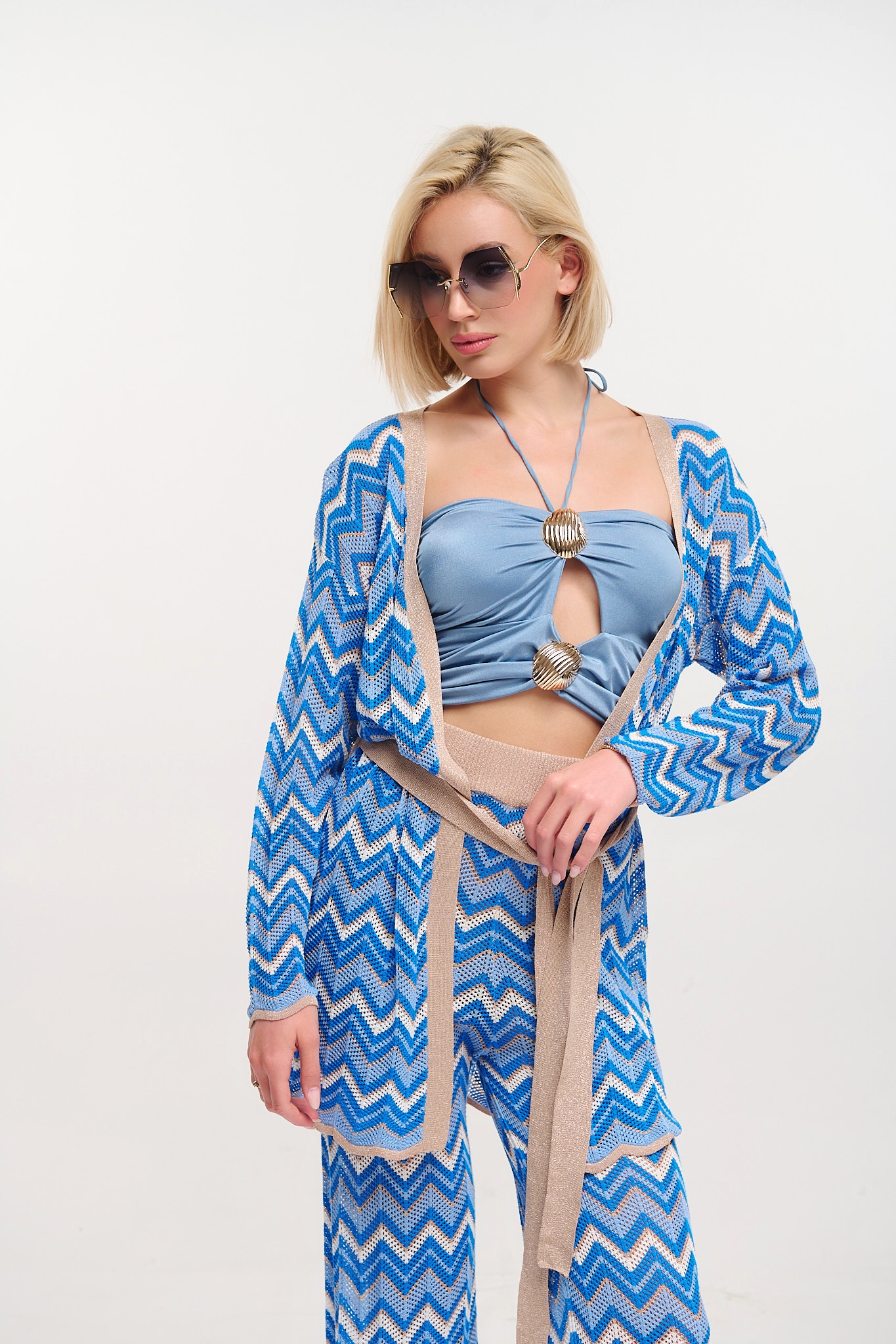 Shells Detailed Cropped Top